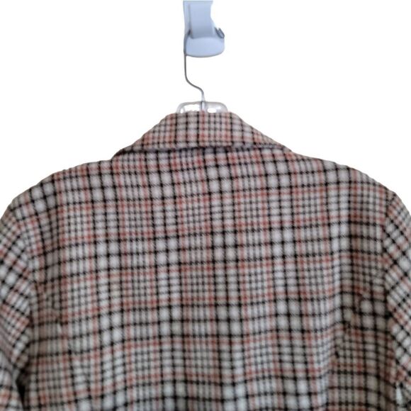 Body Central Brown Tan Multicolored Plaid Jacket Sz Medium - Picture 4 of 7
